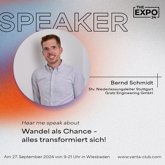 Bernd Schmidt, Speaker auf der EXPO24